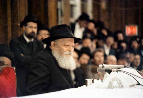 Dr. Weiss relates: Sitting at the farbrengen, after the Rebbe entered, everyone sat down and sort of looked down to concentrate on the first sicha, and I was looking down as well; parked under us was