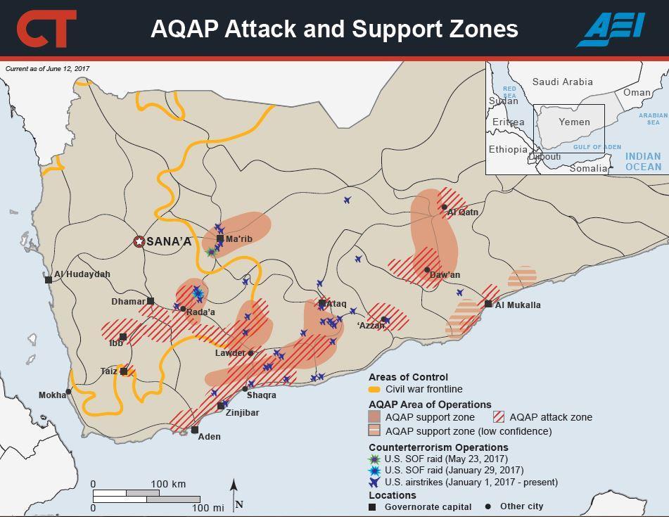 Figure 3: AQAP s control of territory in June 2017 Source: Farrukh, 2017 Relationship with other groups The Islamic State (IS) 2 is seen as direct competition to AQAP and its leaders have publicly