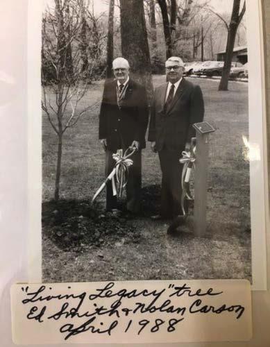 Living Legacy Tree Planting George Stewart, Chapter Historian On April 25, 1988 two native Ohio trees were planted at Lake Isabella to commemorate the Bicentennial of the United States Constitution
