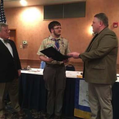 by President Bredenfoerder (right). Eagle Scouts The winner of the Arthur M.