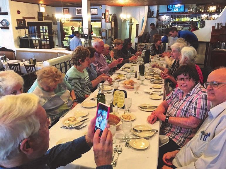 St. Luke s Prime Timers group has had an active spring, including a taste of Greektown with a visit to the National Hellenic Museum and Santorini Restaurant on May 23 (see photo below and more on our