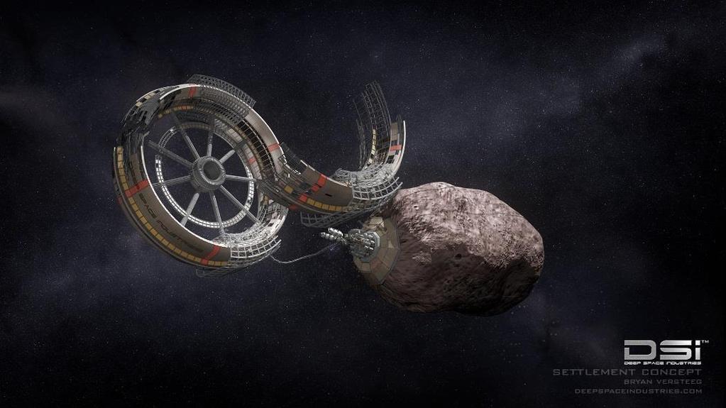 Figure 2: We are hollowing out asteroid to colonize space now, according to Space.com. Soon we're going to have battleships all around the solar system.