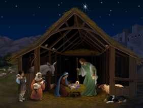 Jesus Birth-- Christmas Jesus was born in a manger and raised by Mary and Joseph. Christmas is the celebration of Jesus birth by Christians on December 25 th.