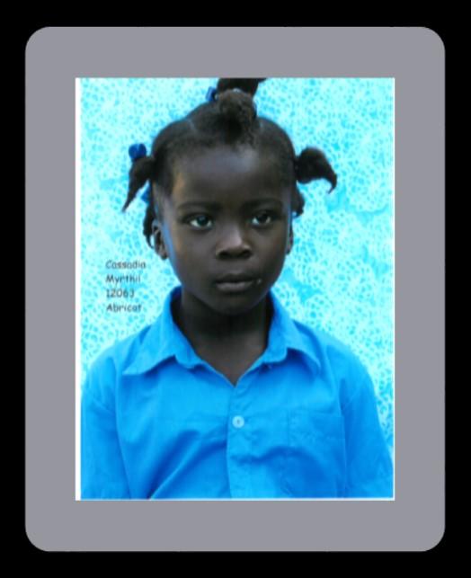of 7 children in Haiti. (Our original goal had been to sponsor 4!