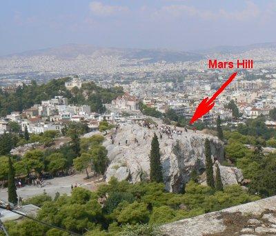 (This is a photo of how Mars Hill looks in modern times.) How was Paul s message received?