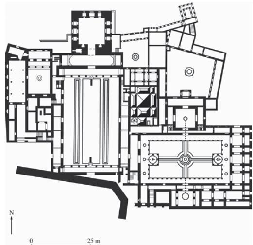 Alhambra Palace Plan Granada, Spain Nasrid Dynasty