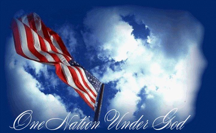 ...One Nation Under God. One Nation Under God is part of the Pledge of Allegiance to the United States.