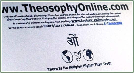 The Aquarian Theosophist, October 2014 16 The New Texts in Our Websites This is the monthly report of www.theosophyonline.com and its associated websites, valid for October 21.