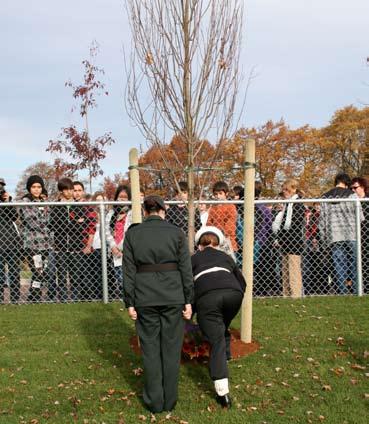 The school s staff and students all attended, as did Lieutenant-Governor Sir Francis Barnard, with the High School Cadets forming his Guard of Honour.