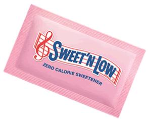 The sweetening agent in Sweet N Low, however, is not sucralose but saccharin, whose manufacturing process raises a question not posed by sucralose.
