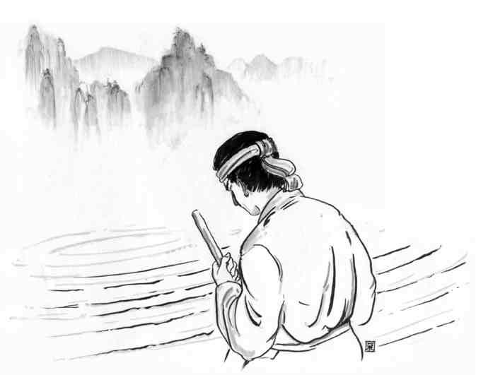 As the caravan rode away, Sun Li glanced back at the river. He could still see the circles from the old man s staff grow wider and wider as they moved across the water and back toward the other shore.