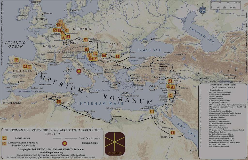 Legion video clips Set up of the roman legions Click for
