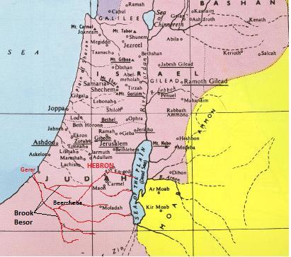 There is a river, or brook, in the south of Palestine called Besor. It is the same river (or pathway) that Abraham went up on the way to Hebron. Besor means "glad tidings.