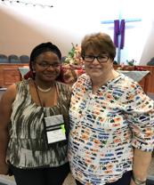 MISSION U 2017 NORTH DISTRICT SCHOLARSHIP RECIPIENTS Jazmine Freeman (l) from Zion United Methodist Church was the recipient of the Marilyn Sue Scout Scholarship.