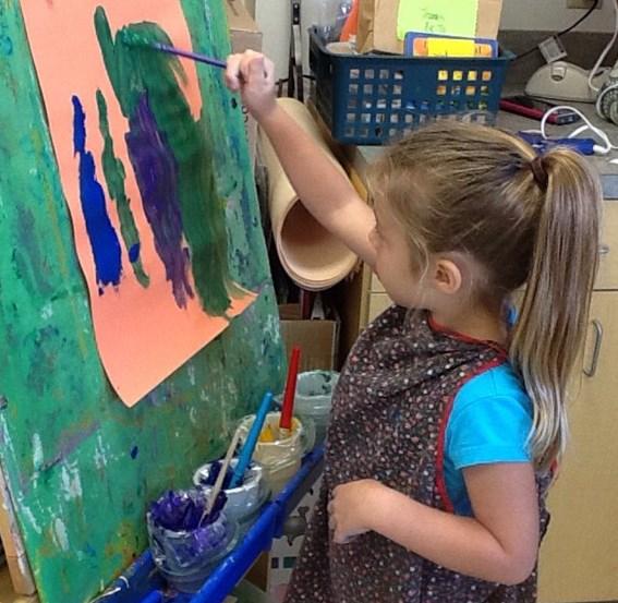 Artist at Work in the Early Childhood Center Guardian Angels School Join us for an Open House and Take a Tour!