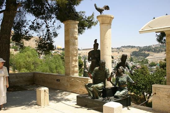 After a break for lunch we drive through the separation wall to the top of the Mount of Olives for a panoramic view of Jerusalem before visiting Bethphage, Jesus' triumphal the starting point of