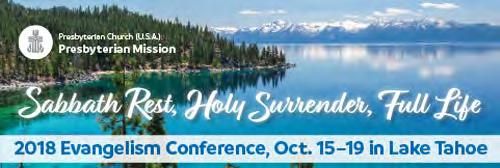 Vital Congregations, PC (USA) 2018 Important Dates 1. Oct.