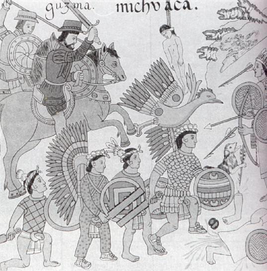 DOCUMENT 3: An Aztec Song (describing the Spanish conquest) SONG: And all this happened to us. We saw it, we marveled at it. With this sad and mournful destiny We saw ourselves afflicted [suffering].