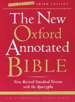 00 The HarperCollins Study Bible New Revised Standard Version This general reference Bible offers the full text of the NRSV Bible.