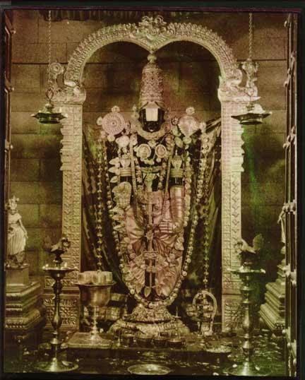 seated on a lotus. That is where She has her abode now in TiruccAnUr as PadmAvati or alar mel mangai (literally the maiden on the lotus flower).