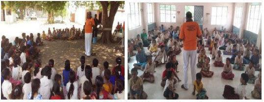 SSSO Trichy organized a Disaster Management awareness program at Malayappanagar village situated at a distance of 55 kilometers from Trichy, in Kadai talk, Perambalur Dist.