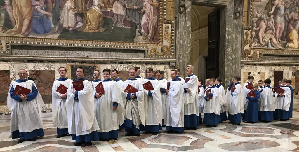 choristers were puzzled by this: Why and how does the conductor expect us to fill the Sistine Chapel and St Peter s Square with sound whilst singing pianissimo?