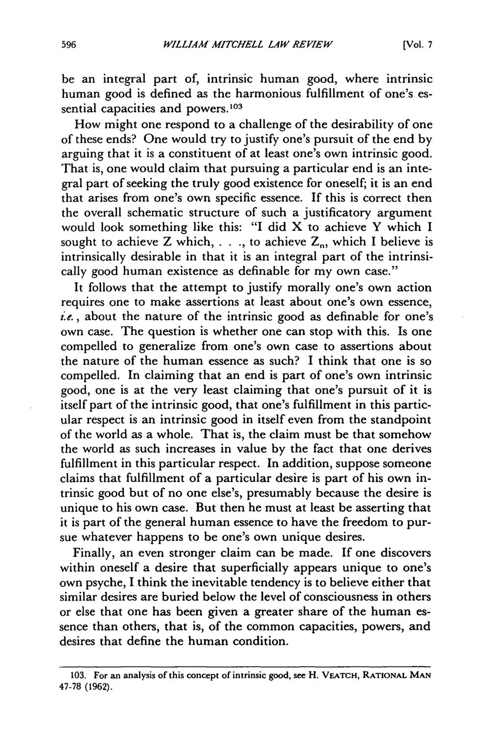 William Mitchell Law Review, Vol. 7, Iss. 3 [1981], Art. 1 WILLIAM MITCHELL LAW REVIEW [Vol.
