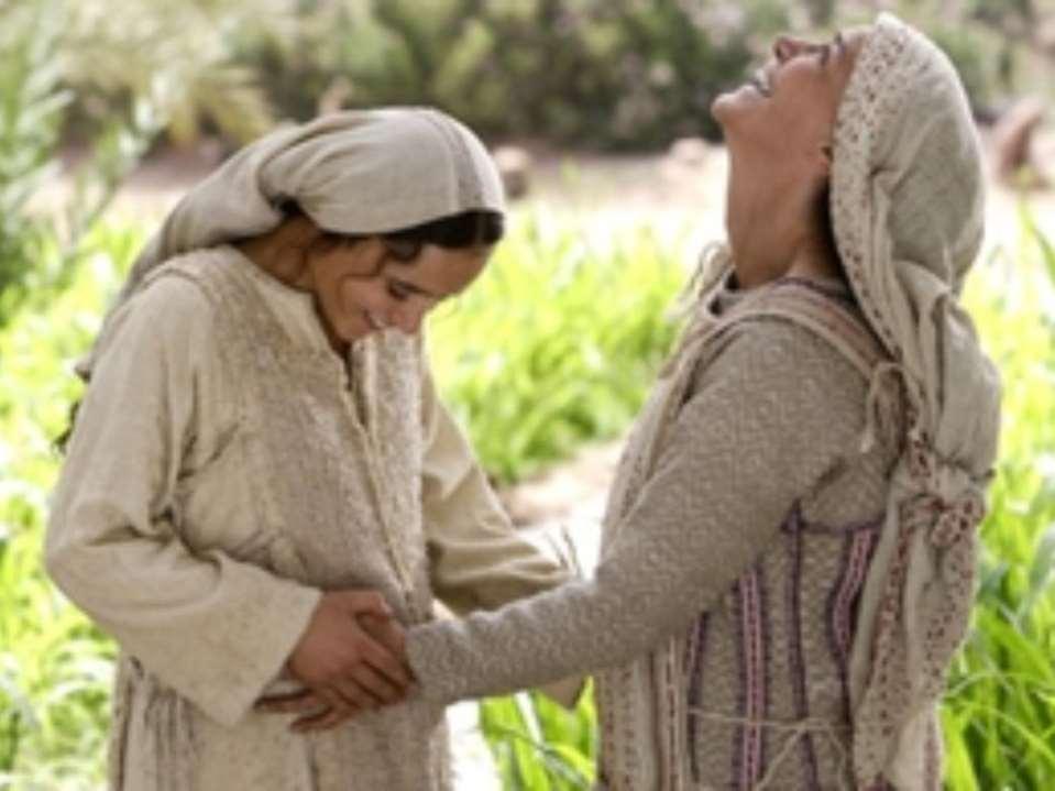Luke 1:41-45: (NKJV) "And it happened, when Elizabeth heard the greeting of