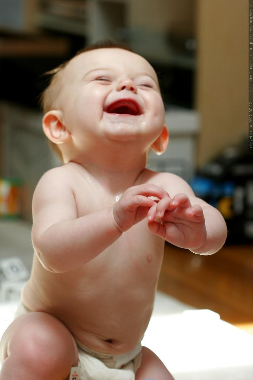 Newborns are capable of great joy.