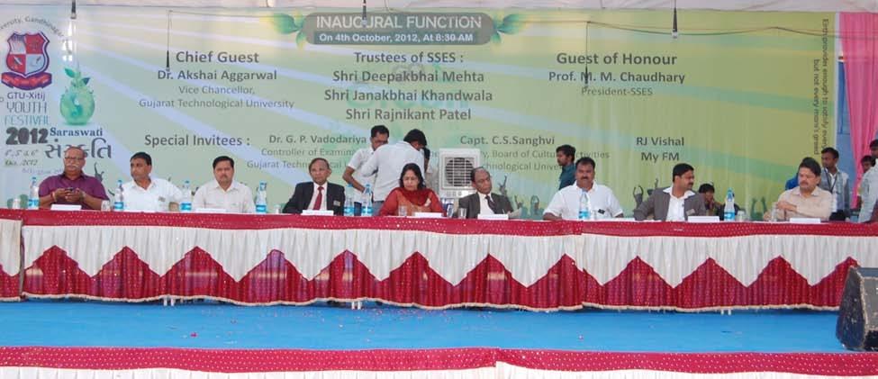 Dignitaries on the Dias Dr. Akshai Aggarval in his address emphasized the need of Culture and Sports activities along with the studies.