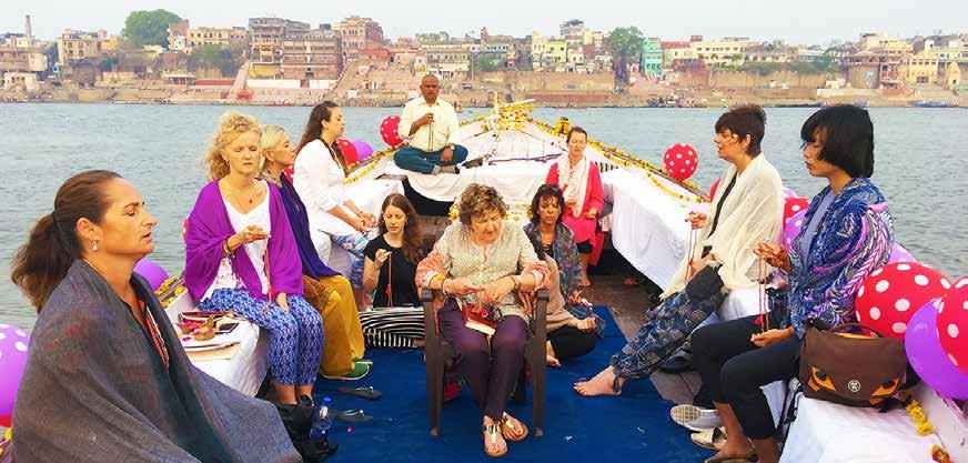 DAY 7 DAY 8 Stay - Varanasi @ Suryauday Haveli Activities - River Cruise/Meditation, Walking Tour, Creative Goddess Circle & Silk Weaving Workshop Stay - Bodhgaya @ Oaks Hotel Activities -
