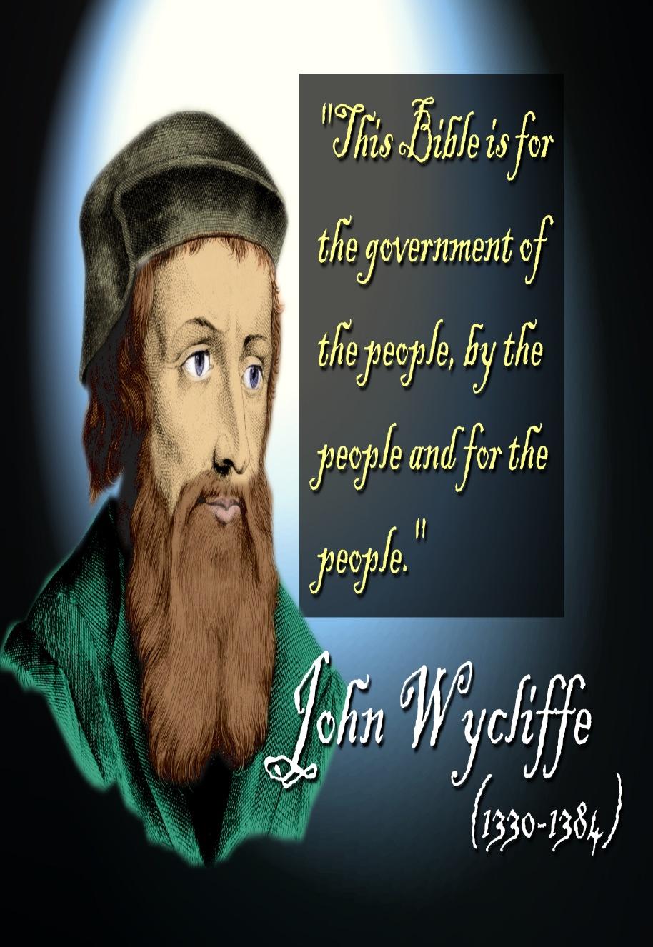 Pre-Reformation John Wycliffe The Morning Star of the Reformation (1320-1384) "It is plain to me that our prelates in granting indulgences do commonly blaspheme the wisdom of God.