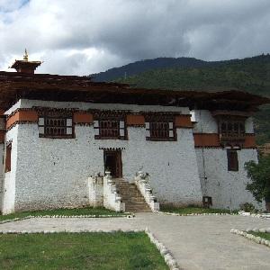 --The Khamsum Yulley Namgyal Chorten was built on a ridge above Punakha valley and Khamsum Yulley took around nine years to build.