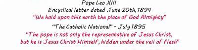 Aren t the above, the claims of the popes of the Roman Catholic Church? 6. The little horn thinks to change times and laws of God. (Dan 7:25) - The papacy has attempted to change the law of God.
