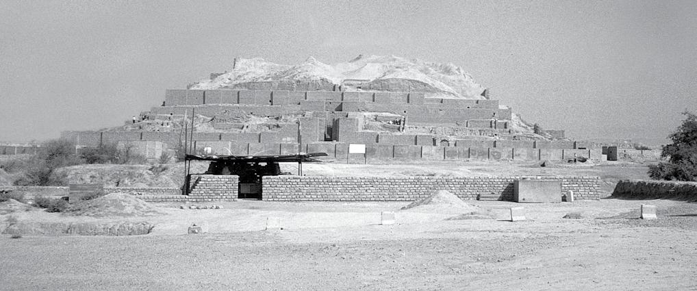 ILLUSTRATOR PHOTO (23/1/40) Ziggurat at Susa (Shushan), Iran, from 1250 BC. Originally five floors tall, the top two have been destroyed. Queen Esther may have ruled from Susa.
