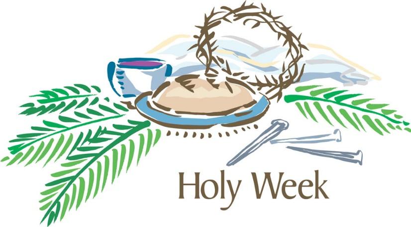 Alicia Mark Your Calendars for our Holy Week Services!! Palm Sunday- March 20 th. Children will open both of our worship services and lead us in the waving of our palms.