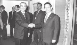 Year 2003 reception YANGON, 14 Dec Prime Minister of the Union of Myanmar General Khin Nyunt and heads of State/Government of the ASEAN nations on 12 December evening arrived at Tokyo International