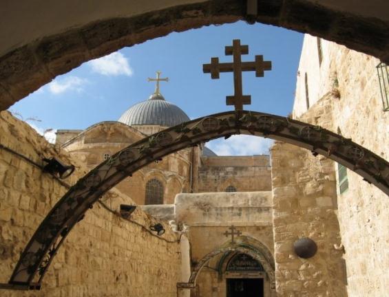 Day 8, Monday 23 April This morning we walk the Way of the Cross along the Via Dolorosa through the narrow streets of the Old City of Jerusalem culminating in the extraordinary Church of the Holy