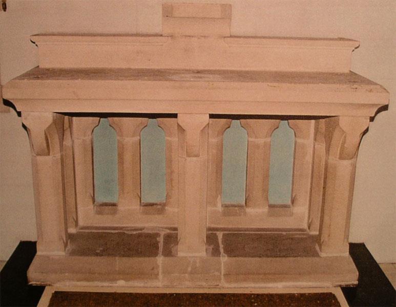 16 Pugin also created several variants of the type 2 altar which dispensed with columns in favour of simple arched supports. One such is in the Poncia chantry chapel beneath St Chad s Cathedral.