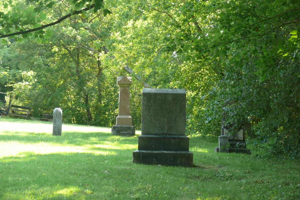 Bible Christian Cemetery, Gravestones in their original