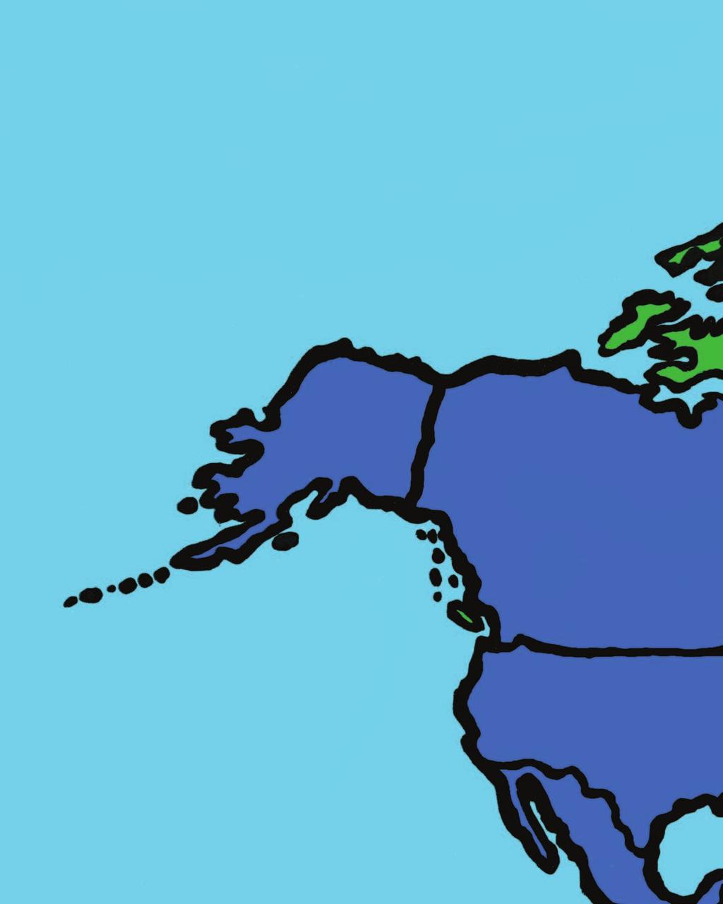 ALASKA CANADA NORTH PACIFIC OCEAN UNITED STATES OF AMERICA World Map GGFM (July 24) 1 2011