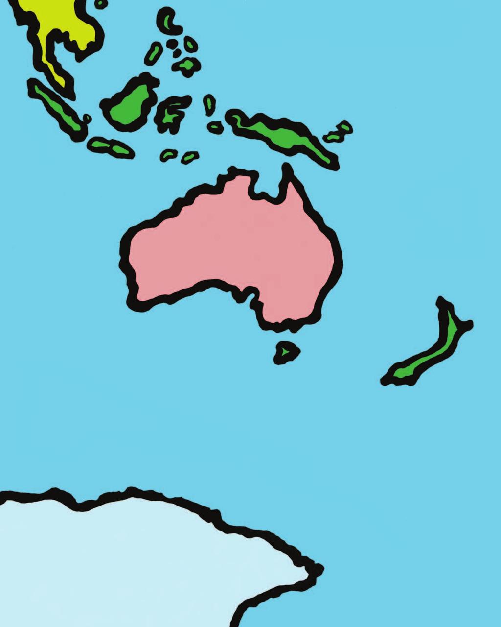 AUSTRALIA SOUTH PACIFIC OCEAN World Map GGFM (July 24) 8 2011 LifeWay