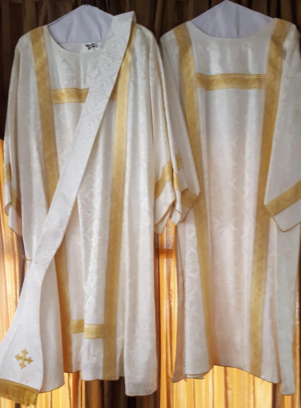 2 much-needed additional vestments. At present, St. Luke's possesses only two complete sets of vestments in the liturgical colors of red and white.