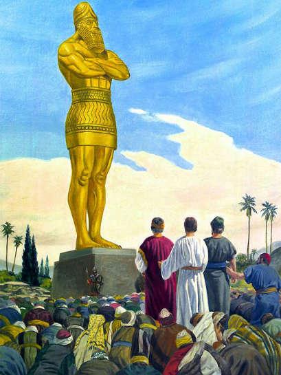 King Nebuchadnezzar made an image of gold, sixty cubits high and six cubits wide, and set it up on the plain of Dura in the province of