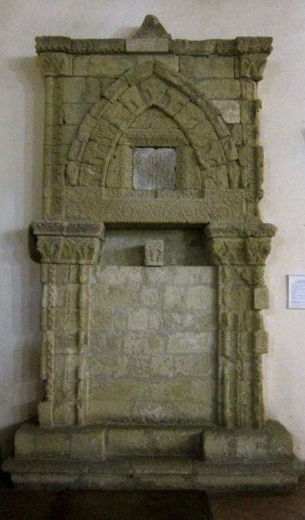 Visit the Synagogue site and the magnificent stone portal of the aron hakodesh with its Hebrew inscription.