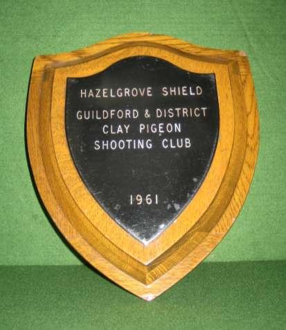 Record Sheet Name Donated by Hazelgrove (Secretary s) Shield August C Class