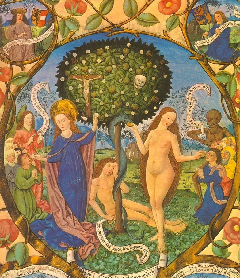Eve, Mary and Tree Eve, by her disobedience brought death on herself