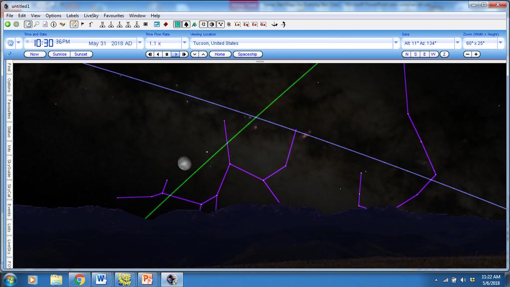 Saturn May 31 Saturn and Moon exact at 5:53 pm PDT as show in chart This is around