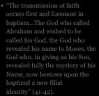 ..the God who called Abraham and wished to be called his God, the God