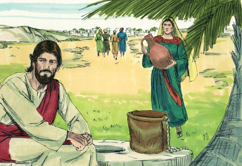 Soon a Samaritan woman came to draw water, and Jesus said to her, Please give me a drink.